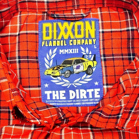 Dixxon- Men’s “Dirte” Red&Blue casual Flannel, L - Picture 5 of 10